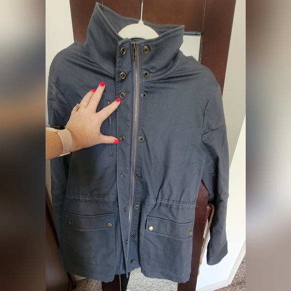 Blue Grey Utility Jacket - Picture 6 of 7